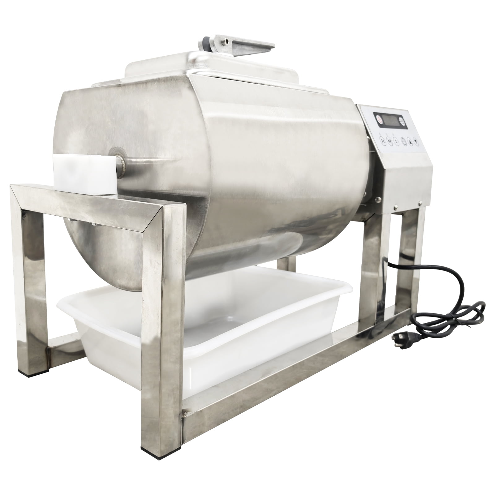 15L Circular Meat Vegetable Tumbler Marinator Rotatable Marinating Machine Stainless Steel