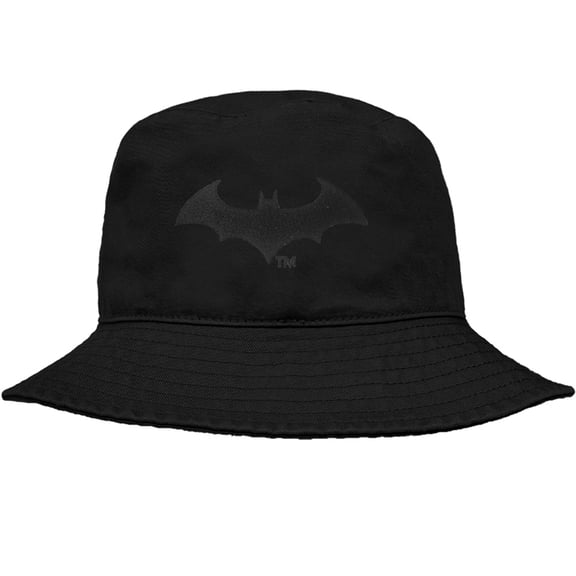 Batman Hush Logo Black Officially Licensed Bucket Hat Unisex for Men & Women, Black