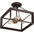 thumbnail image 4 of Quoizel Brook Hall Medium Semi Flush Mount en Bronze Occidental, 4 of 5