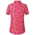 thumbnail image 2 of SSLR Womens Hawaiian Shirts Flamingo Short Sleeve Button Down Shirts Beach Aloha Tops, 2 of 6