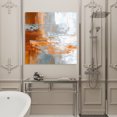 thumbnail image 4 of Wall Art Prints, Abstract Orange Grey Framed Canvas Prints for Bedroom Living Room Bathroom Office, Modern Minimalist Street Art Gallery Wrap Wall Art Poster for Gifts Home Decor 8"x8", 4 of 8