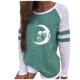 thumbnail image 1 of Camisas Para Mujer Camisas Erógenas Cuello Redondo Tops de Manga Larga Blusa Regular Estampada Odeerbi ODB128642, 1 of 6