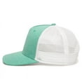 thumbnail image 5 of Outdoor Cap RGR-100M 5 Panel Heathered, Mesh Back Cap-Heathered Seafoam/White, 5 of 8