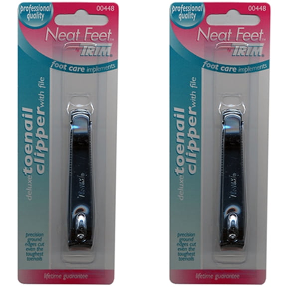 Pack of (2) Trim Toenail Clipper with File