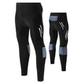 thumbnail image 2 of Riding Pants Men's Mountain Bike Pants with 3D Silicone Cushion Reflective Breathable Gradient Compression Riding Tights Cycling Pants, 2 of 6