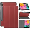 thumbnail image 2 of PANDACO Étui Folio en Cuir Rouge Samsung Galaxy Tab S7+ / Tab S7 FE / Tab S8+ (12,4 Pouces), 2 of 4