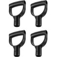 thumbnail image 1 of PinesC Shovel D Grip Handle, 4 Pack 1-1/8" Inside Diameter PVC D Shaped Grip Shovel Handle Replacement for Digging Raking Tools Black 1-1/8 inch (28mm) - 4 pcs, 1 of 5