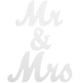 thumbnail image 1 of 1 Set Wedding Valentine's Day Wooden Sign Mr & Mrs Table Decorations Desktop Centerpiece, 1 of 9