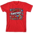 thumbnail image 3 of Happy First Day of School Adult Red Crew Neck Short Sleeve Tee-XL, 3 of 4