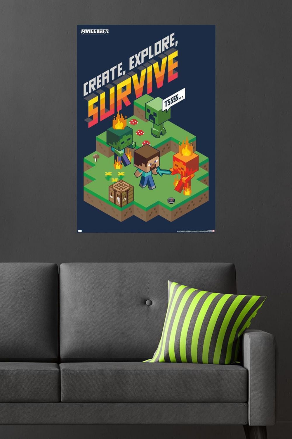 Minecraft - Create, Explore, Survive 2 Wall Poster, 22.375" x 34"