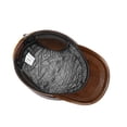 thumbnail image 4 of New Men Spring/Winter Genuine Leather Black/Brown Flat Baseball Caps Male 54-62 Cm Outdoor Hat ,Classic Vintage, 4 of 4