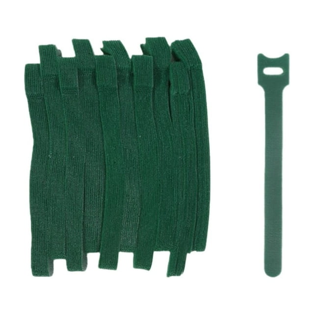 Liyamei Green Reusable 100PCS 6/8inch Adjustable Slip Nylon Ties & Straps Featuring Hook And Loop Fasteners Optimal For Climbing Support Christmas Garland Ties