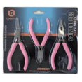 thumbnail image 1 of 3pcs Jewelry Pink Pliers Set Wire Cutting Bending Plier Jewelry Making Tools Kit, 1 of 5