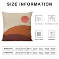 thumbnail image 5 of GOSMITH  Abstract Boho Bohemian Sunset Sunrise Sun and Moon Landscape Throw Pillow Cover Pillowcase Decor, Abstract Bohemia Farmhouse Sofa Bed Bedroom Home Decoration, 5 of 5