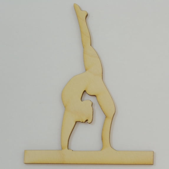 Package Of 50, Gymnast Wood Cutout 4 " X 5.25 "