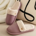 thumbnail image 4 of Unisex Solid Color Waterproof Removable Liner Slipper Home Indoor Outdoor Shoe, 4 of 8