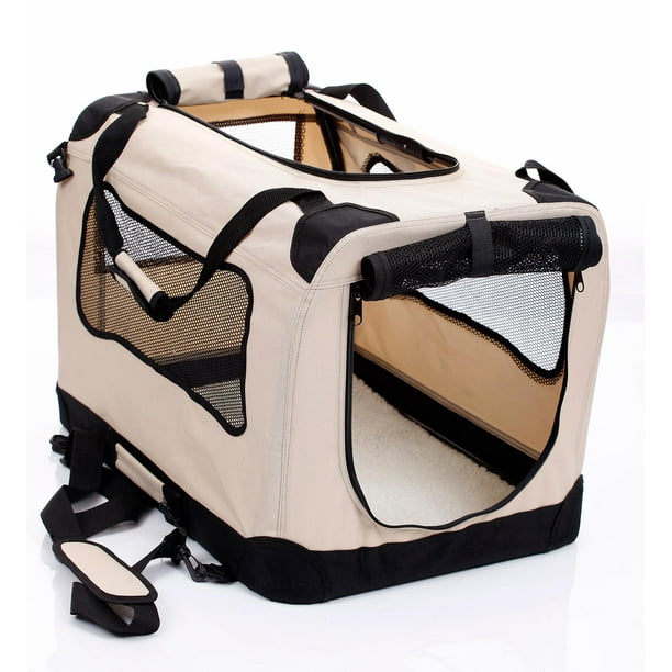 2PET Foldable Dog Crate Soft, Easy to Fold & Carry Dog Crate for