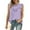 Purple, variant on QUINDOS Womens Tank Tops Workout Black Fashion Round Neck Sleeveless Blouse T-Shirt Solid Summer Tops Blouse Camisoles Womens Camisoles