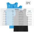 thumbnail image 3 of Kids Tank Top 3 Pack 100% Cotton Racerback Sleeveless Shirts for Girls Multicolor Summer Clothing,Size 4-5 T, 3 of 9
