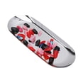 thumbnail image 4 of Oval Nail Storage Tray, Mirror Reflection Clear Texture Vacuum Plating Oval Decorative Tray  For Perfume Bottles For Jewelry For Nails Silver, 4 of 8