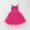 Hot Pink, variant on Dress for Girls Casual Birthday Girl Dress Toddler Rainbow Tutu Princess Skirt 18-24 Months