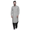 thumbnail image 2 of Atasi Mens Rayon Pathani Kurta Solid Salwar Set Printed Punjabi Kurta For Men, 2 of 5