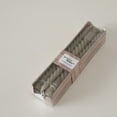 thumbnail image 7 of 12 Piece Matte Grey Twist Taper Candles, 2 Boxed Sets of 6, 4 Hours Burn Time, Paraffin Wax, 7.75 Inches, 7 of 7