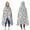 Multicolor Geometric Mosaic, variant on Wearable Blanket,Multicolor Geometric Mosaic Pattern Hooded Wearable Flannel Blanket for Adults & Teens,Winter Poncho Shawl Wrap Cape Cozy Anti-Pill,50"x60"