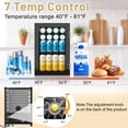 thumbnail image 3 of 24Can/0.9Cu Mini Refrigerator and Personal Beauty Cooler, Compact Beverage Fridge with Mirror for Beer,Wine, 3 of 7
