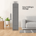 thumbnail image 7 of 6-ft Folding Room Divider with Diamond Design, 6-Panel No Assembly Required, Freestanding,Gray, 7 of 7