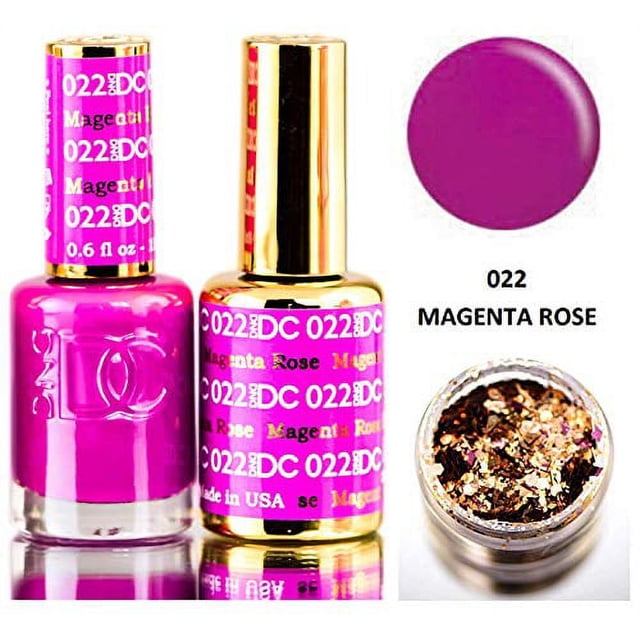Dúo de esmalte de gel DND DC Purples, laca en gel 0.5 oz + combina