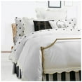 thumbnail image 2 of Eiderdown Decor400TC Cotton Scallop Embroidery & Border Sateen Solid Duvet Cover set Oversized King 120" × 98" 1 Duvet cover and 20"×36" 2 Pillow sham , Ivory Scallop and Border, 2 of 5