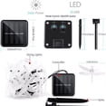 thumbnail image 5 of Morttic Dragonfly Solar String Lights Outdoor 21 Feet 30 Led Waterproof Solar Powered Fairy Lights,8 Modes Decorative Lights for Patio Garden Yard Fence Wedding Christmas Party, White, 5 of 5
