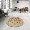 thumbnail image 3 of Ahgly Company Indoor Rectangle Abstract Brown Oriental Area Rugs, 6' x 9', 3 of 6