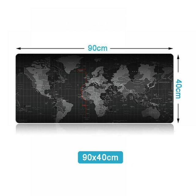 Gaming Mouse Pad Computer Mouse Pad Big Seam Gaming Mousepad New World Map Anime Gamer Mause Carpet Desk Mat