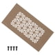 thumbnail image 1 of Cubierta de ventilación de aire para puerta Uxcell, cubierta de ventilación de rejilla de aluminio de alta resistencia con tornillo de montaje para armario de vestidor 6 x 3 pulgadas, 1 of 6