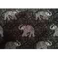 thumbnail image 4 of oneOone Cotton Silk Fabric Elephant Block Printed Craft Fabric BTY 42 Inch Wide, 4 of 4
