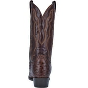 Dan Post Mens Pershing Brass Full-Quill Ostrich Western Boot Round Toe Brown 10.5 D(M) US