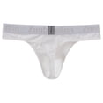 thumbnail image 3 of TANBOM Men's Striped T-Back Thong Bulge Pouch Soft Breathable Tagless Design Comfortable G-Strings White XXL, 3 of 6