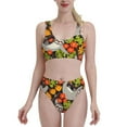 thumbnail image 2 of Picia Sloth on the Branch Women's High Waisted Bikini Scoop Neck Swimsuit Two Pieces Bathing Suit-, 2 of 8