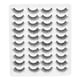 thumbnail image 2 of 20 Pairs Makeup False Lashes Salon Long Curly Thick ThreeDimensional False Eyelashes(25# ), 2 of 5