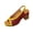 Burgundy, variant on Crisscross Slingback Block Heel Sandals Women Color Block Peep Toe Fish Mouth Glossy Leather Summer Beach Shoes