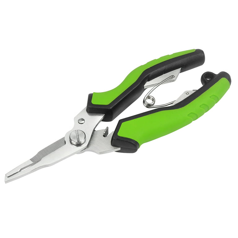 Fishing Pliers Stainless Steel Line Curved Nose Remove Hook