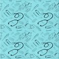 thumbnail image 1 of Ahgly Company Machine Washable Indoor Square Transitional Blue Turquoise Green Area Rugs, 5' Square, 1 of 7