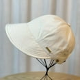 thumbnail image 7 of Foldable Wide Brim Sun Hat Drawstring Adjustable Caps Beach Hats Summer, U6H0, 7 of 7