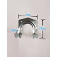 thumbnail image 2 of nipocaioMetal Storage Hooks, Sheet Steel Tool Rack, Wall Mounted Steel Double U Wall Garden Tool Rack for Garage, Shed, Warehouse, Farm, Workbench (Pack of 10) 7X7.5X5.5cm,Vers, 2 of 5