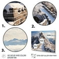 thumbnail image 3 of Designart "Aerial View Skyblue Coastal Waves V" Oversized Coastal Wall Art - Coastal Blue Coastal Beach Entryway Wall Art, 3 of 4