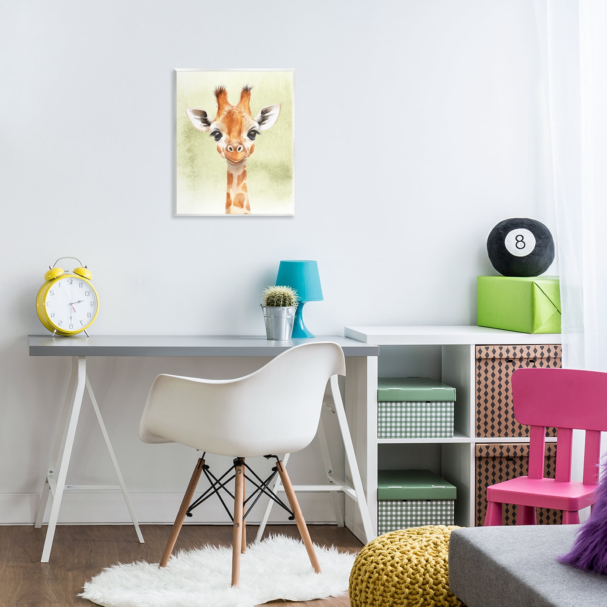 Stupell Industries Jungle Friends Baby Giraffe Wall Plaque Art, design by Christine Simpson Art