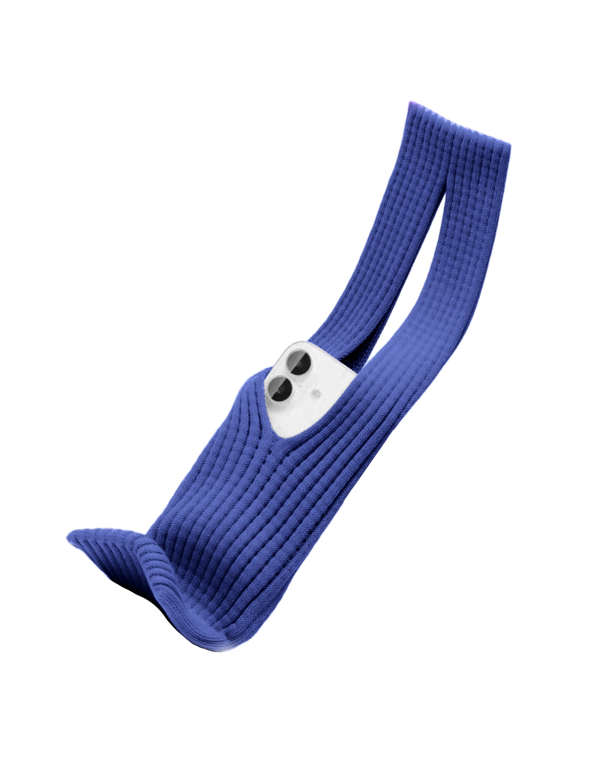 Short UltraSoft Knit Phone Sleeve - Blue