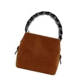 thumbnail image 4 of Bolso de hombro, bolso de viaje, bolso de color sólido, portátil, sencillo, de gran capacidad, elegante. Color caramelo, 4 of 9
